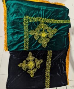 ফুলের এমব্রয়ডারি করা খাটিয়ার গিলাফ - Image 3